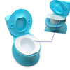 Blue Portable Toddler Potty Training Toilet W/ Flushing Sound Baby Chair Seat 