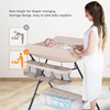 Wholesale Newborn Baby And Infant Folding Diaper Station Portable Nursery Organizer with Safety Belt And Storage Racks