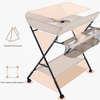 Wholesale Newborn Baby And Infant Folding Diaper Station Portable Nursery Organizer with Safety Belt And Storage Racks
