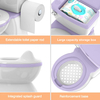 Real Feel Potty in Baby Size Toddler Potty Training Toilet Lifelike Flushing Sound With Wet Wipes Storage