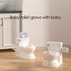 Potty Training Toilet for Toddler, Realistic Potty Training Toilet with Soft Seat with Realistic Flushing Sound & Non-Slip