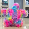White/Colorful Five-pointed Star Pillow Soft Plush Stuffed Doll Toys Hobbies Exquisite Pillow Home Decoration Birthday Gifts