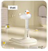 Portable Non-slip Duck Shaped Baby Bath Racks Shower Helper Handle Adjust Length Stand Themselves for Standing Toddler Shower