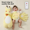 Baby Soothing Pillow Newborn Cute Sleeping Accompany Pillow with Electric Soothe Palm Stuffed Animal Plush Toys