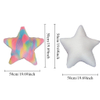 White/Colorful Five-pointed Star Pillow Soft Plush Stuffed Doll Toys Hobbies Exquisite Pillow Home Decoration Birthday Gifts